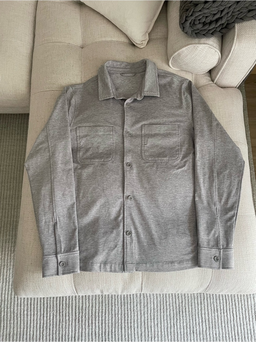 Vuori Coronado Shirt Jacket Grey Heather